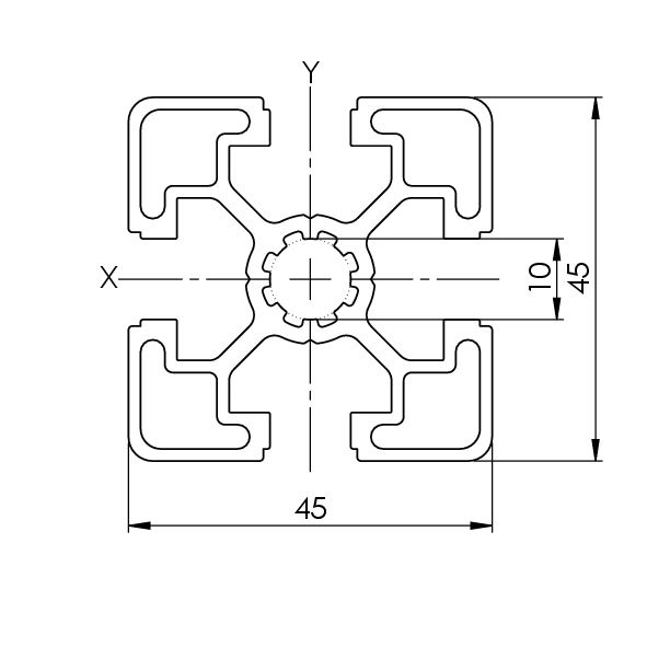 RASTER 45 / NUT 10
