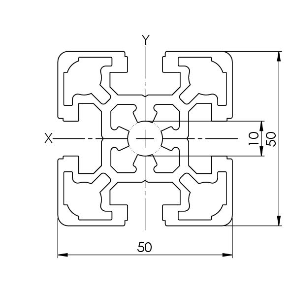 RASTER 50 / NUT 10