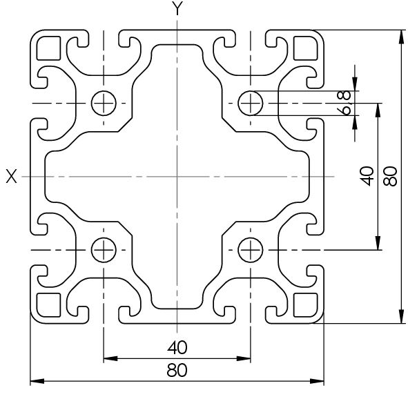 RASTER 80 / NUT 8